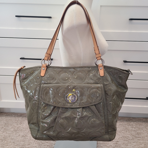 Coach Large patent leather Tote Bag - Picture 1 of 16